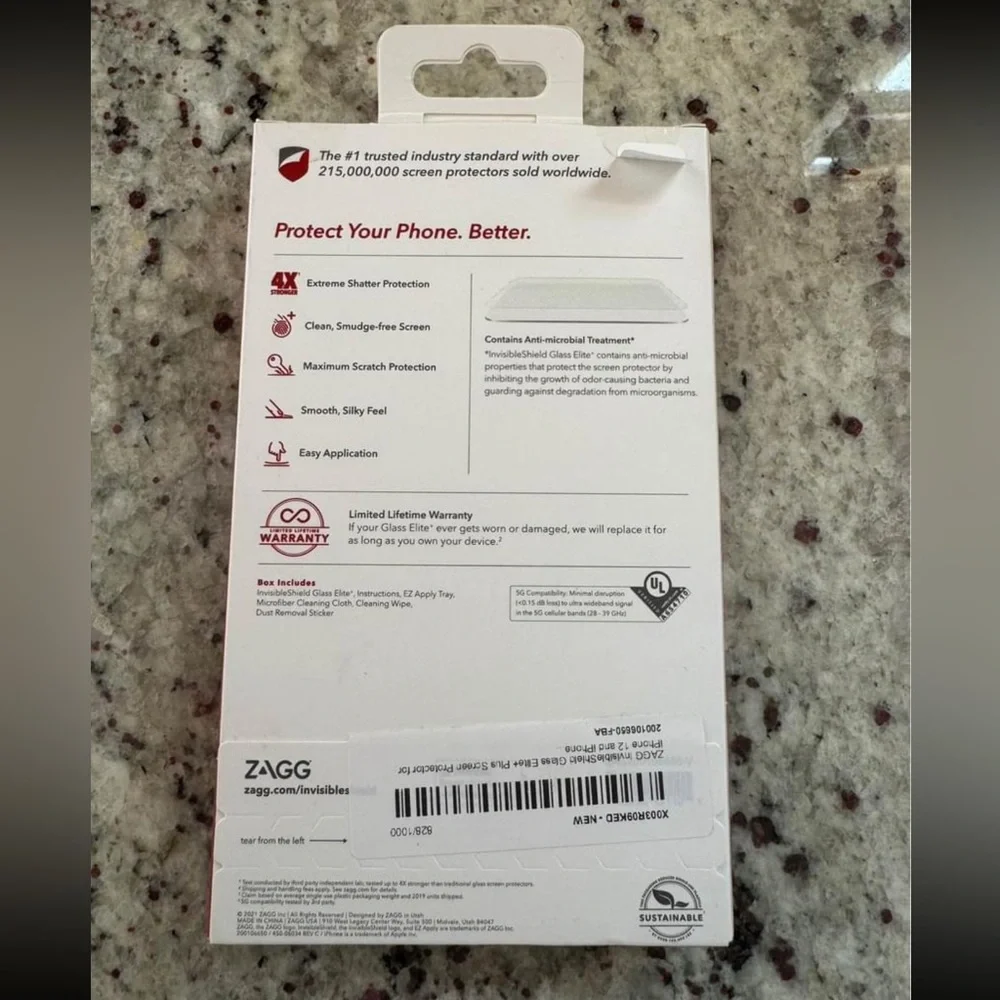 Invisible shield screen protector